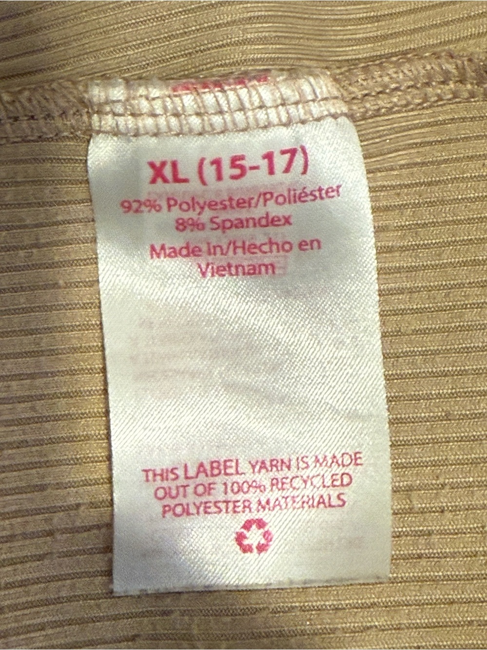 No Boundaries Ribbed Mock Neck Top in Beige - Picture 5 of 5
